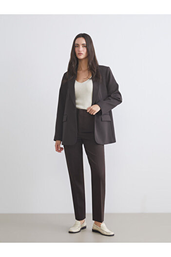 LC Waikiki Brown Carrot Cut Women's Trousers