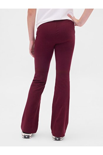 GAP Kız Çocuk Bordo Flare Leggings Tayt