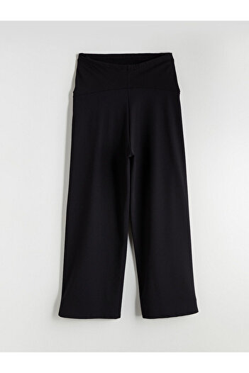 LC Waikiki Black Maternity Pants with Abdominal Panels