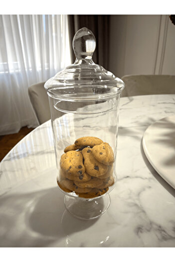 Glass Handmade cylindrical glass container, premium quality, GlassHome