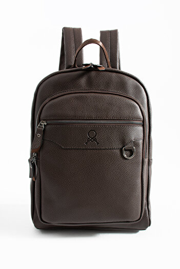 Çanta Trend Premium Faux Leather Unisex Backpack Business Bag Stylish Functional Bag