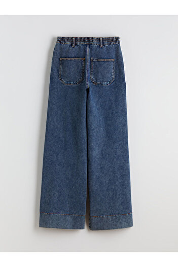 LC Waikiki Indigo Wideleg Women's Jean Pants