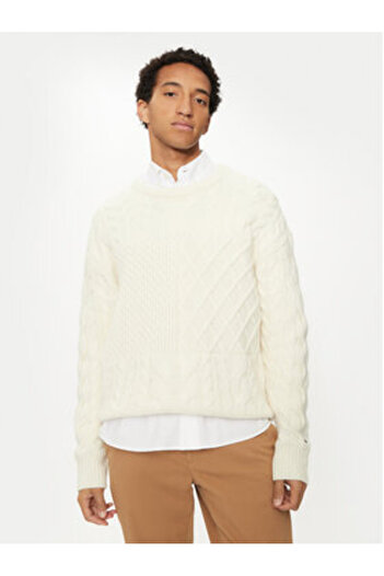 Tommy Hilfiger Men's Sweater MW0MW36546 White