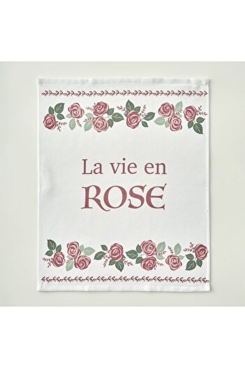 Bella Maison Rose Cotton Printed Tea Towel Set of 2 Cream (40X50 cm)