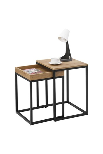 VASAGLE Coffee Table, Vasagle, chipboard and metal, , set of 2 pieces