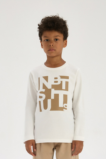 Nebbati Boy Ecru Tshirt
