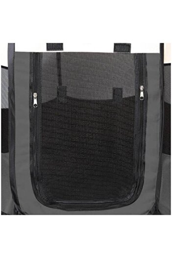 Artool Țarc pentru animale de companie, Artool, material textil, pliabil, acoperiș detașabil, gri și bej, 91x91x58 cm