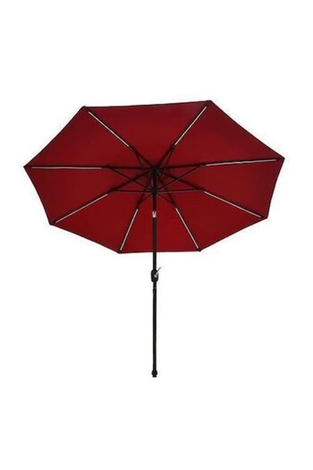 Strend Pro Garden/Patio Umbrella with Solar LED, 270 cm
