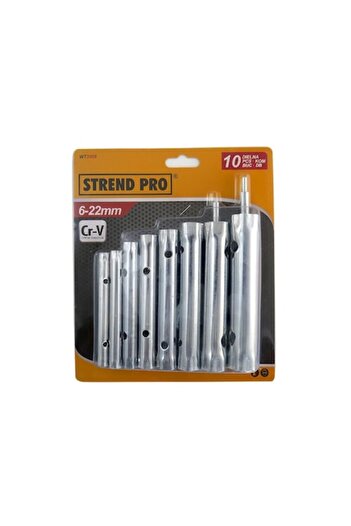 Strend Pro Set chei tubulare teava, 10 piese, 6-22 mm,