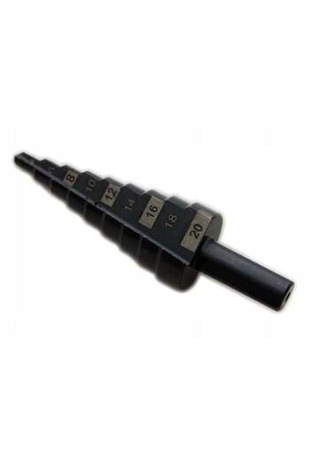 richmann exclusive Metal Step Drill Bit, Titanium Nitrid Coating, 4-20 mm, 65 mm,