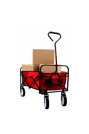 gardenline Garden Cart, Folding, Red, Max. 30 kg, 90x54x64 cm