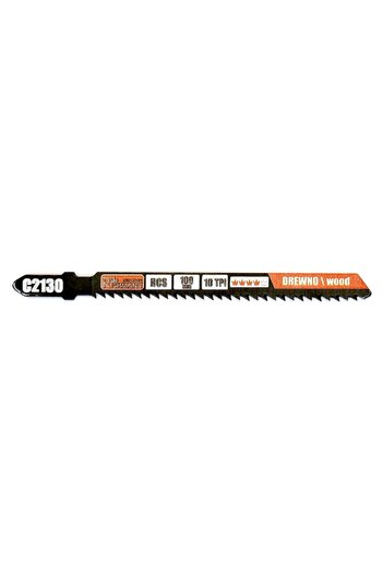 richmann exclusive Blade, Jigsaw Blade, for Wood, HCS, Type T Attachment, Reverse Teeth, 10 TPI, Set of 5 Pieces, 100 m