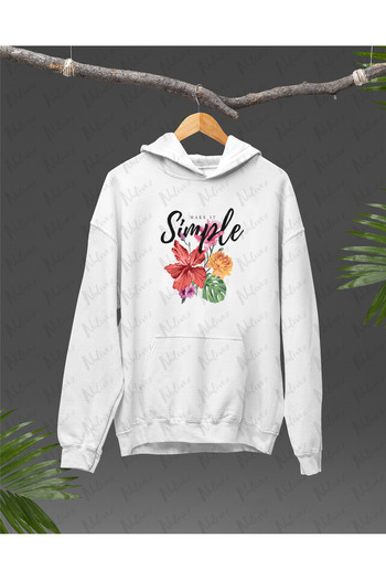 Nulivez Make It Simple Printed, High Quality Unisex Oversize Hoodie