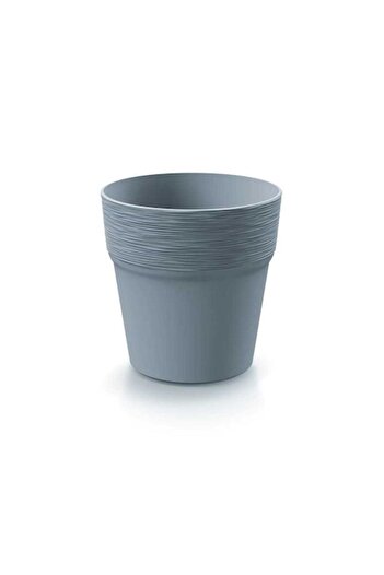 Prosperplast Ghiveci decorativ pentru flori, rotund, gri, 14,7x14,8 cm, Furu