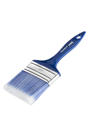 beorol Brush for acrylic paints, Standard, latex, 80 mm, blue/silver