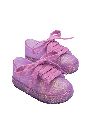 Mini Melissa Παπούτσια Sneaker σε λιλά ασημί χρώμα