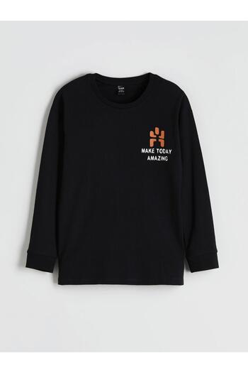 LC Waikiki Crew Neck Printed Boys' Pajamas Top