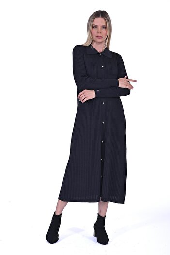 Invee Hair Braided Knitwear Cardigan Anthracite