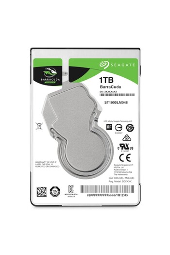 Seagate HDD Laptop BarraCuda® 1TB, 5400rpm, 128MB cache, SATA III