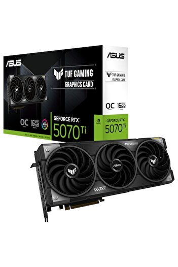 ASUS Placă video TUF Gaming GeForce RTX 5070 Ti OC Edition, 16GB GDDR7, 256 biți