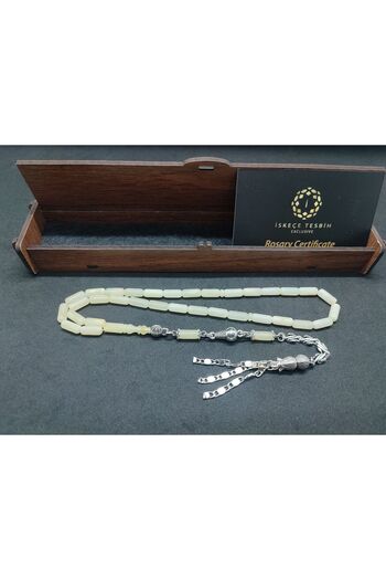 İskeçe Exclusive Silver Tassel with Wooden Gift Box 10.18 Gr. Kaliningrad Russian Rock Drop Certified 8552