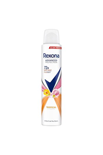 Unilever Rexona Advanced Protection Anti-Transpirant Deodorant for Women, Tropical Spray, 72 Hours with Body