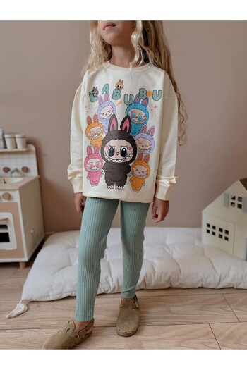 MİNİKO KİDS Girl's Labubu Model Tights Suit