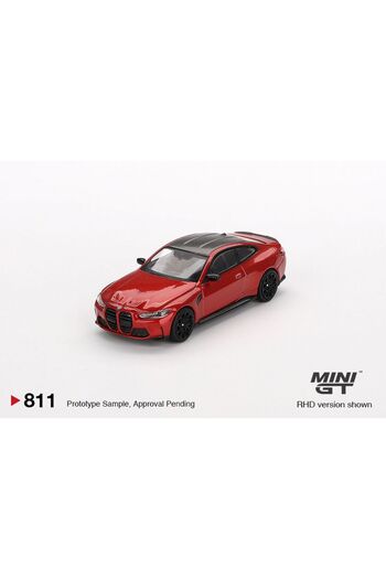mini gt Model car BMW M4 Competition (G82), Sakhir Orange, 2024 (LHD) 1:64 MIniGT