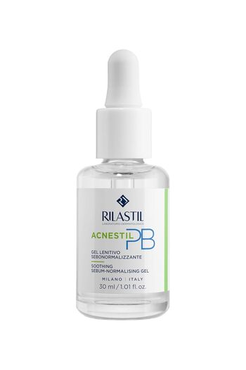 Rilastil Acnestil Gel Serum Seboregulator, Lightweight Gel Texture, Soothing and Degreasing, 0% Alco