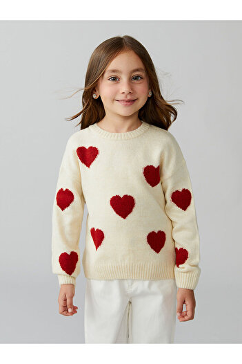 LC Waikiki Peak New Season Baby Collar Girls' Knitwear Sweater