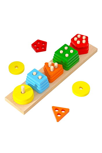 Picodino Geometric Classification Board - Color Recognition for Kids
