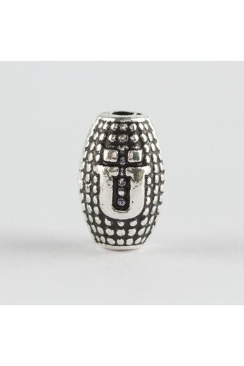 ZERO LAND Msa-Shop 8 mm Harp Cut Metal Letter Metal Prayer Bead Letter -Ü