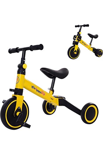 vgt Multipurpose Kids Tricycle / Balance Bike (1.5 – 5 Years) - YELLOW