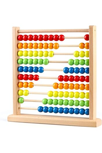 Picodino Numaratoare abac din lemn cu 10 randuri - 29 cm