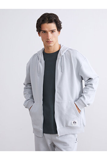 LC Waikiki Sparkling Selections from Shining Store |   Hooded Long Sleeve Men's Zippered Sweatshirt