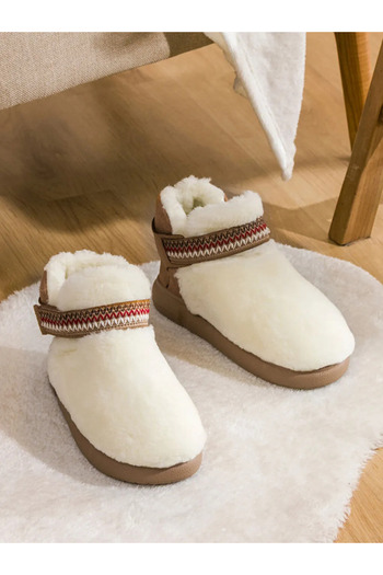 LC Waikiki Lcw Steps White Suede Look Women's Home Boots