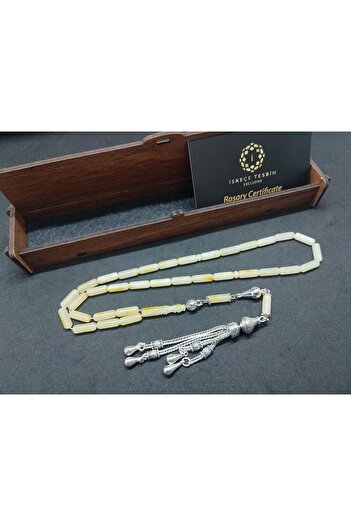 İskeçe Exclusive Silver Tassel with Wooden Gift Box 10.69 Gr. Kaliningrad Russian Rock Drop Certified 8560