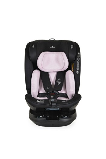 Cangaroo Car Seat 0-36 kg with Isofix Gravity Pink, 360° Rotating Seat and Sleep Position, Recommen
