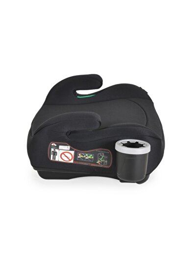 Cangaroo Car Seat Booster Swift Black 125-150cm, Cup Holder with Anti-Spill System, Recommended Age