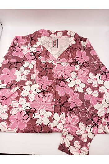 MODA Milan Kadın Pijama Takımı – Rahat ve Şık Ev Giyim-Uzun kol-Dügmeli- Yumuşak Kumaş