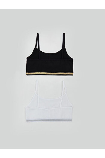 LC Waikiki Lcw Kids White Basic Girl's Bustier 2 Pcs