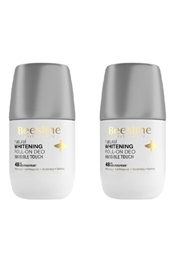 Beesline Pack of 2 Natural Whitening Roll-On Deodorant Invisible Touch