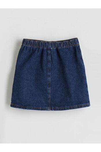 LC Waikiki Peak New Season Girls' Jean Skirt with Pantyhose