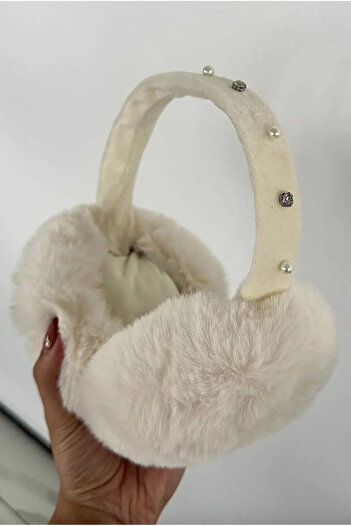 CSR AKSESUAR Stone Detailed Plush Headphones