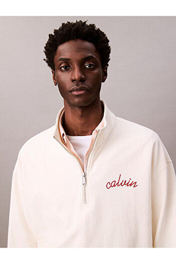 Calvin Klein Men's Premium Terry Chain Sweatshirt