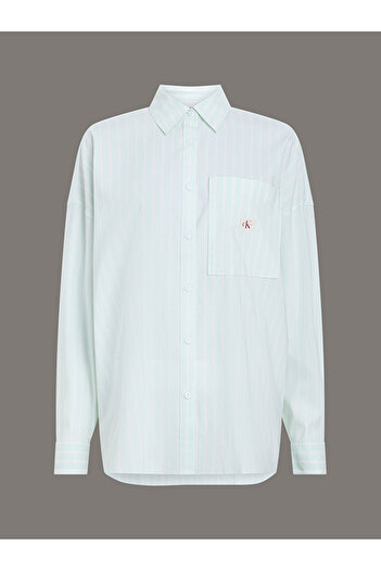 Calvin Klein Women's Summer Poplin Oversize Shirt