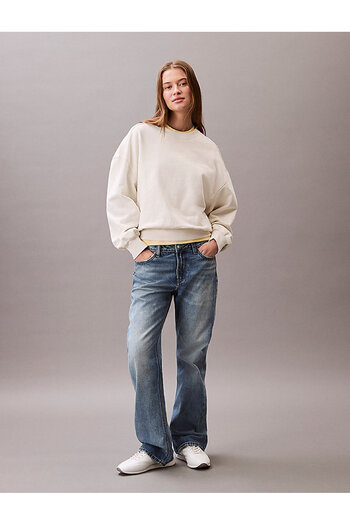 Calvin Klein Women's Logo Embroidery French Sweatshirt