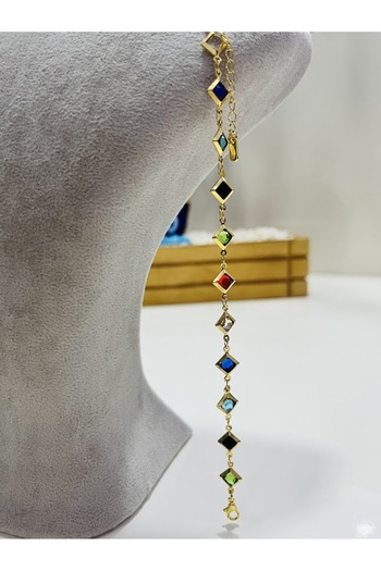 EFA ACCESSORIES ÇELİK RENKLİ KOLYE BİLEKLİK SET