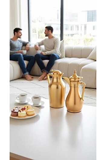 Generic 1 liter/700 ml tea and coffee thermos set