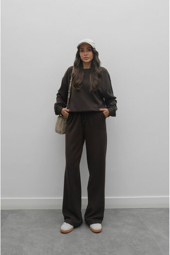 Havoş Brown Thessaloniki Knit Set